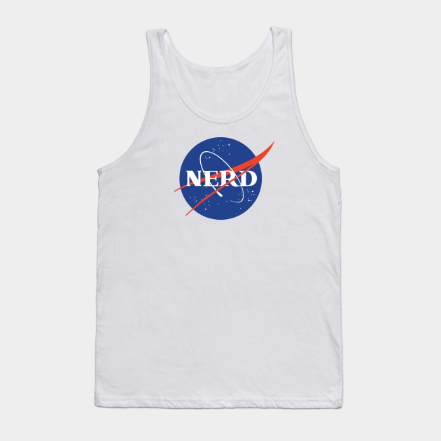 Nerd Nasa Logo Tank Top by CloudWalkerDesigns